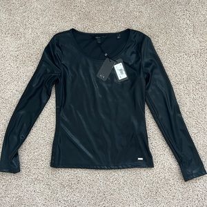 Armani Exchange long sleeve shirt, black, size S